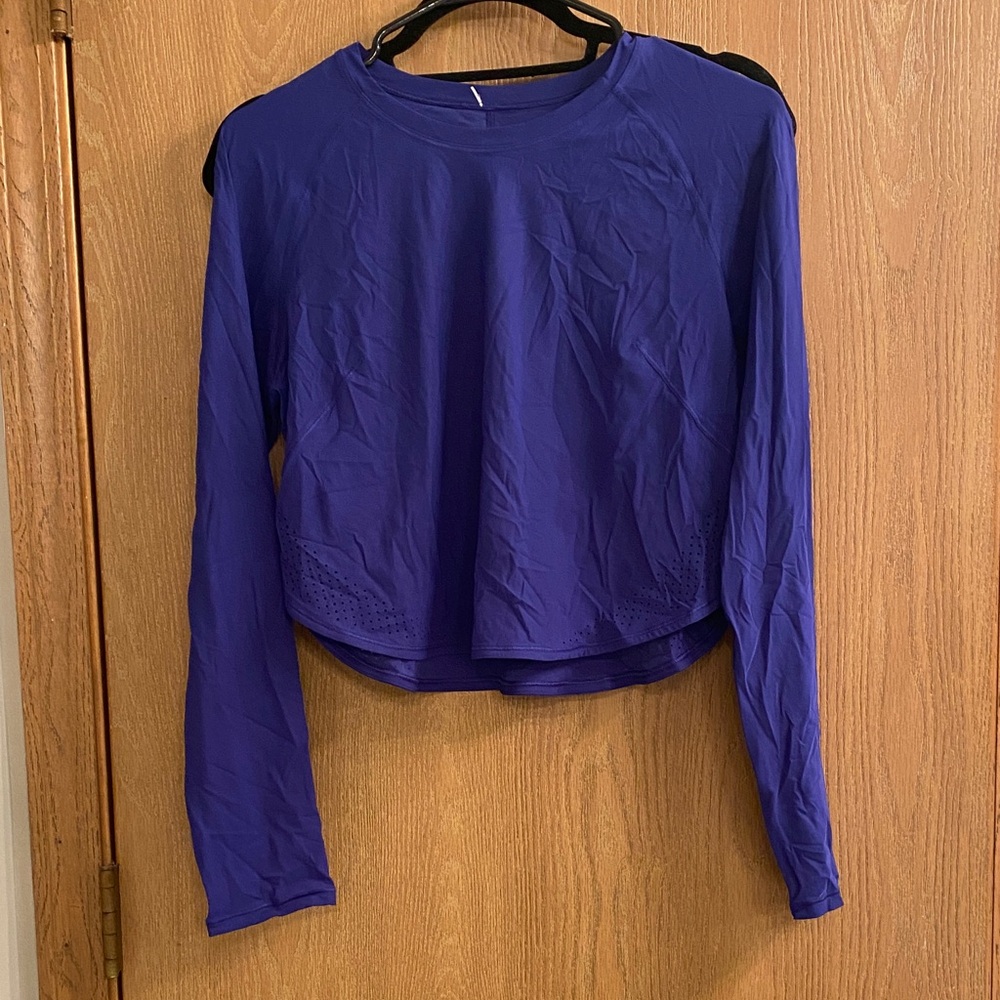 lululemon athletica royal blue athletic top